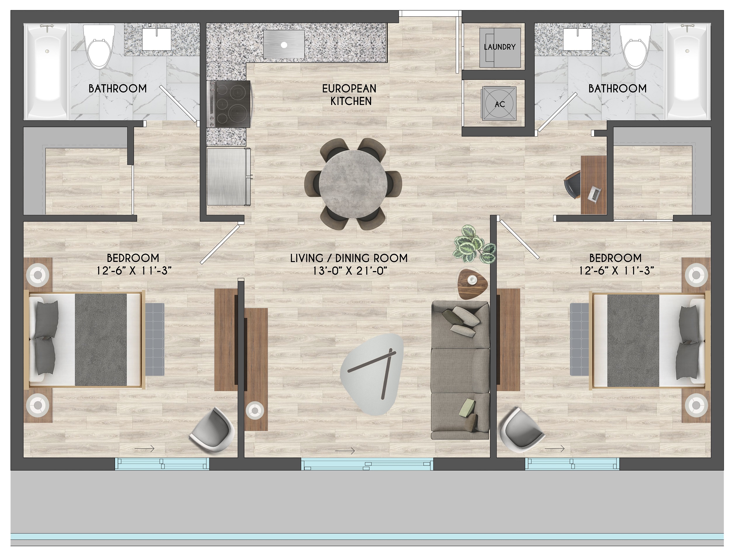 Unit 1 Floor Plan