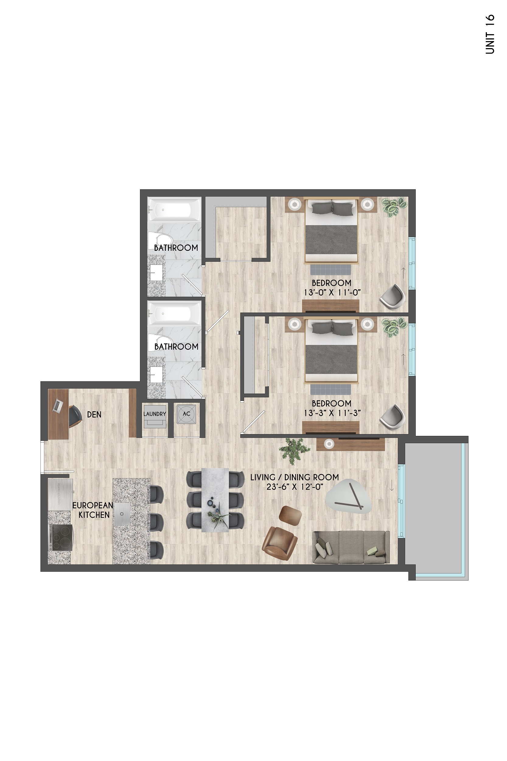 Unit 16 Floor Plan