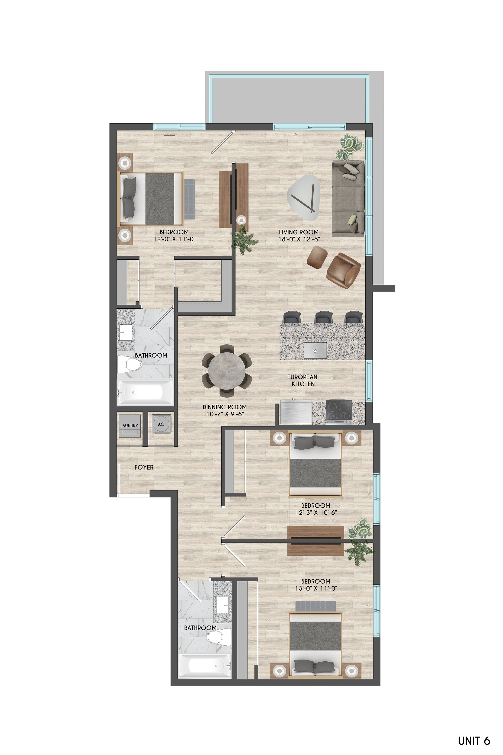 Unit 6 Floor Plan